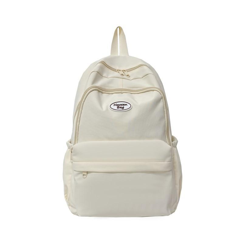 Color Solid University Backpack Polyester Material Adjustable Cushion Straps