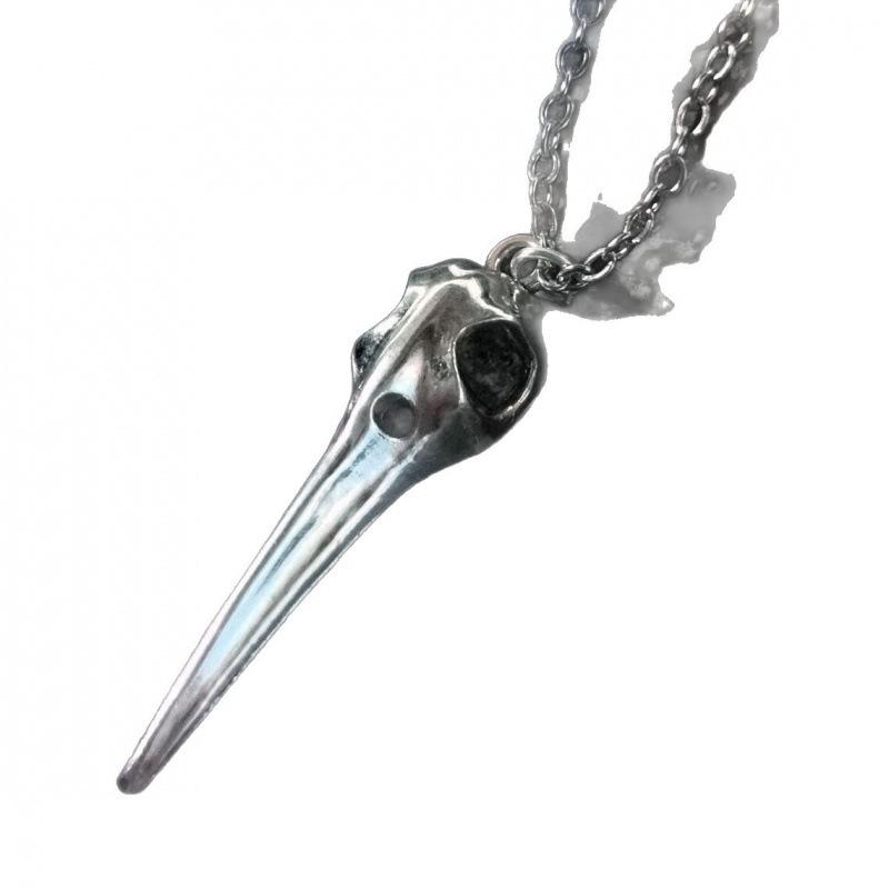 Gotische Kraaienschedel Ketting – Donkere, Mysterieuze Punk Sieraden