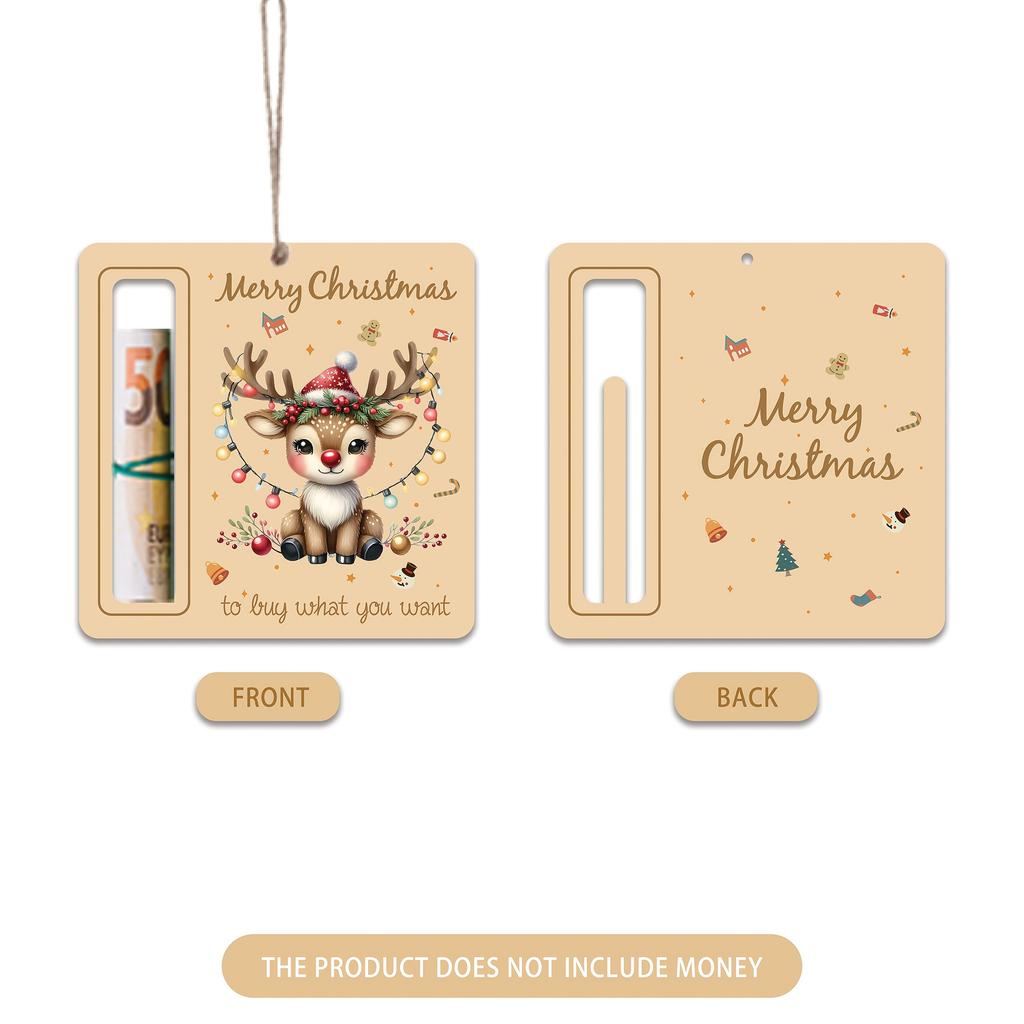 6pcs/set Christmas Money Clips | Perfect for Party Favors, Decorations, Cash Blessings, Home & Tree Ornaments, Gifts for Her