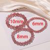 Women's Pink Natural Strawberry Crystal Bracelet - Ice Type Beaded Jewelry