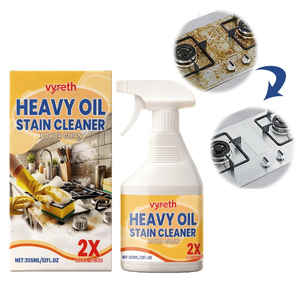 1/2PCS Kitchen Heavy Oil Cleaner Powerful Cleaning Grease Oil Stain Powder Cleaner Muilt-FunctionsDuty Degreaser Cleaner Spray 1PC