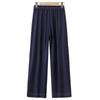 Qianlian Women's Mid-Aged Summer Straight-Leg Jeans