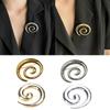 Unique Vortex Lapel Pin Adornment Gold/Silver Dressing Up Vortex Brooch Stylish Lapel Pin for Fashion Enthusiasts