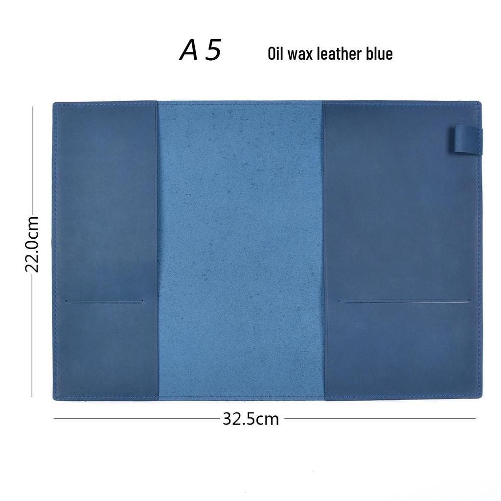 Genuine Leather A5/A6/B6 Notebook Cover - Top Layer Vegetable Tanned Protective Envelope Case