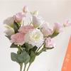 5 buc Buchet Lisianthus de simulare europeană pentru decorarea casei floare floare falsă floare de mătase sufragerie masa de sufragerie aranjament floral