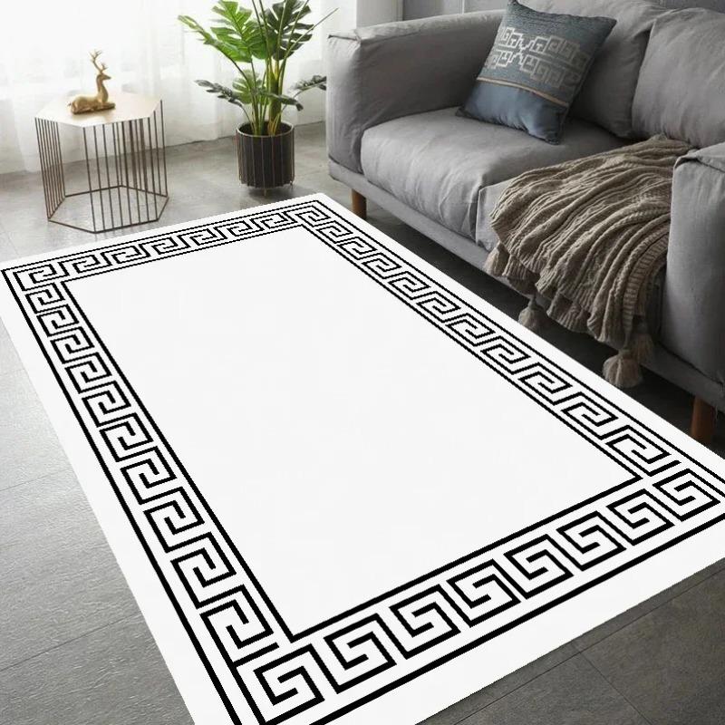 Modern Luxury Large Area Rug Soft Washable Carpet for Living Room Bedroom Home Decor Simple Household Mat