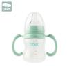 Baohui Babixiang Anti-Kolik Babyflasche mit Strohhalm und Griff - Weithals-Kunststoffdesign