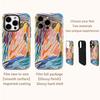 Colored Line Drawing Phone Case for IPhone 16 15 14 13 12 11 X XS XR XSMAX 7 8 Pro Max Plus Double-layer Back Cover