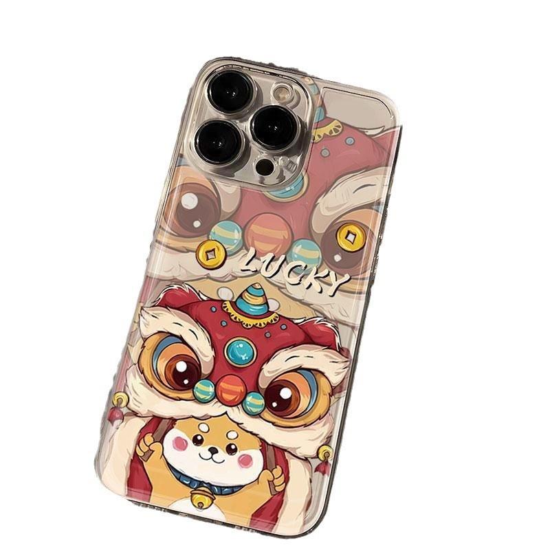 Good Luck Dragon Baby Iphone15 iPhone Case 14promax Silicone 13pro Transparent Soft 12 New Year Ins