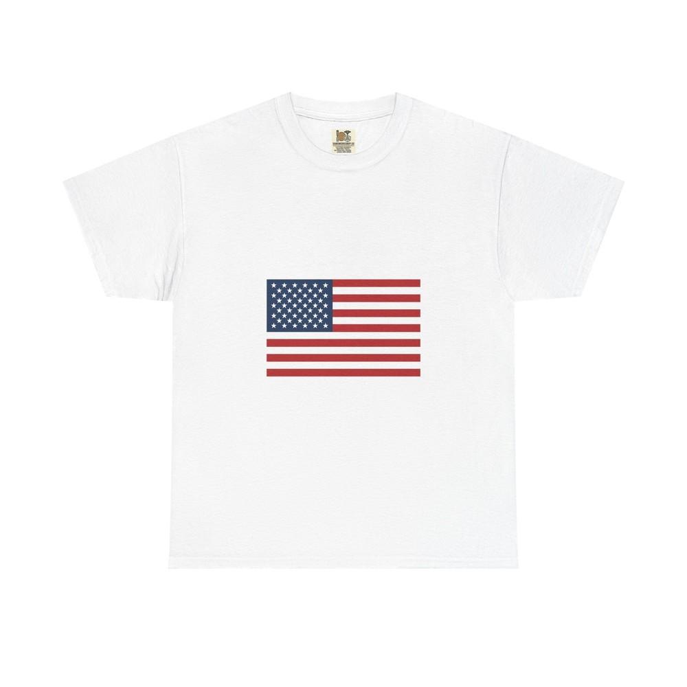 

American Flag Tee, Patriotic Unisex T-Shirt, Fourth of July Gift, USA Flag L