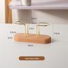 PULIAN Oval Wooden Vertical Tissue Holder