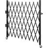 Single Folding Security Gate, 48" H X 71" W Folding Door Gate, Steel Accordion Security Gate, Flexible Expanding Security Gate, 360° Rolling Barricade