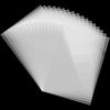 50PCS Clear Plastic Document Folders, US Letter/ A4 Size 14C (1.4mm) Thick Clear Document Folders Copy Safe Project Pockets