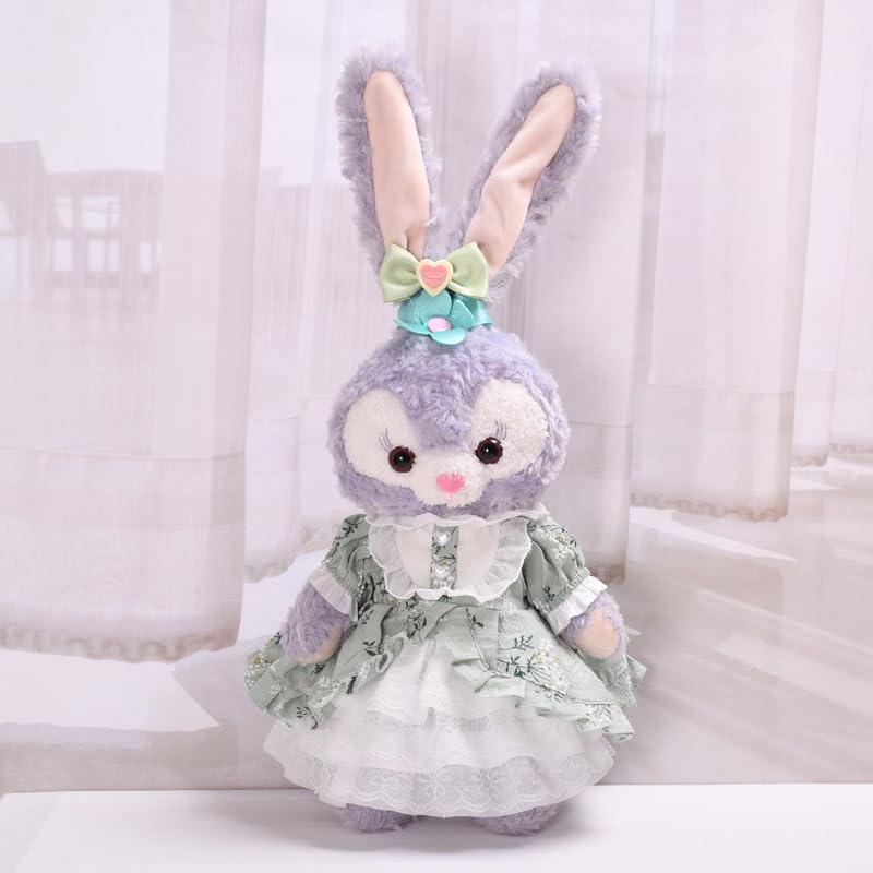 Rinabell Costume for Small Plush Toy, Stellar Cookie Ann Outfit, Floral Mint Green Dress with Ribbon