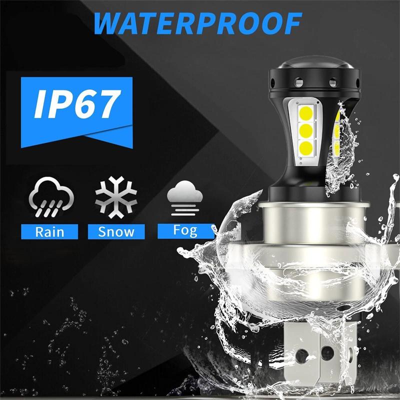 4Pcs Universal Car Led Fog Light Bulb H4 18Smd Foglamp Drl Drivng Light Motorcycle Headlights Truck Boat Trailer Spotlight Lamp