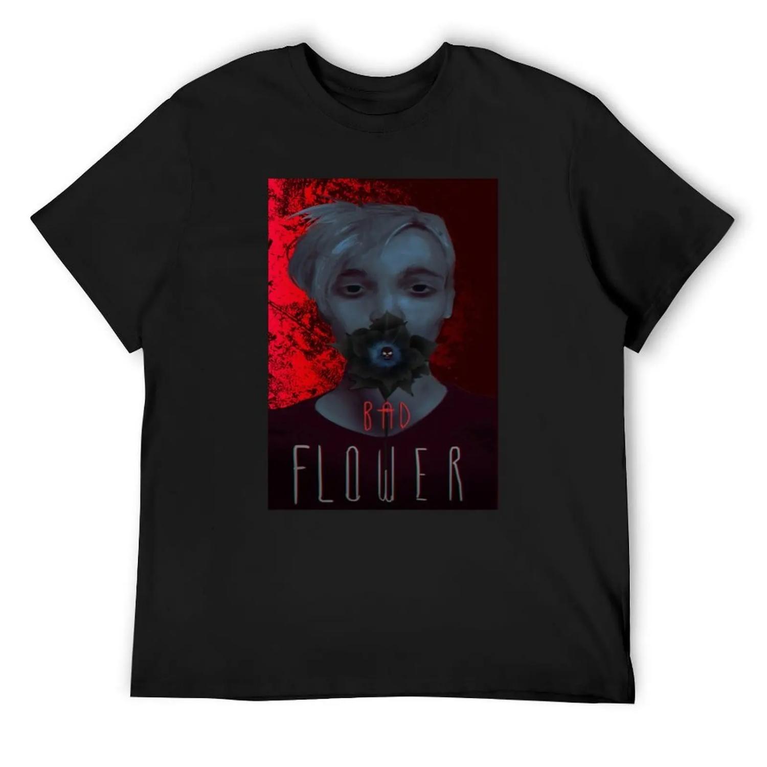 Badflower T-Shirt clothes korean fashion fashion shirts Blouse Men s t-shirt S