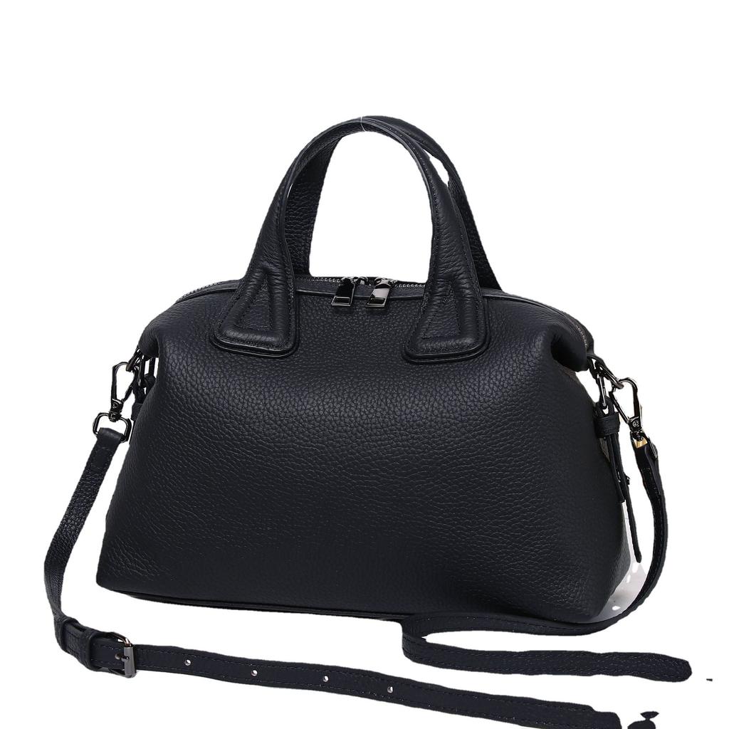 Cowhide Shoulder Women's Bag, Large Capacity Messenger, Women's, Stylish and Simple Shopping Bag, Multi-compartment