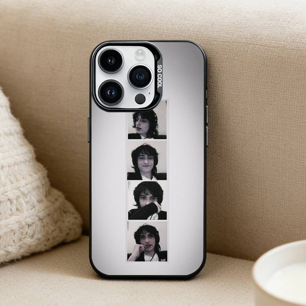 F-Finn Wolfhard Actor Phone Case For iPhone17, 16,15,14,13,12 Pro Max Black Candy Matte Shockproof Cover