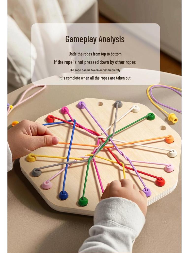 Wei Wei Educational Octagonal Rope Untangling Game for Kids – Enhances Logic & Interactive Play