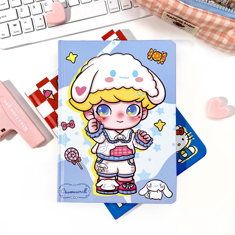 

Блокнот-раскраска Sanrio Dimoo Новый А5 Книга в твердом переплете POP MART Ежедневник студента