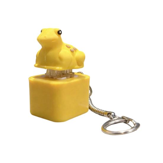 Іграшка для зняття стресу Жаба Квакаюча Непосида Брелок Перезаряджуваний Жаба Клікер з Реалістичними Звуками Портативна Іграшка для Зняття Стресу