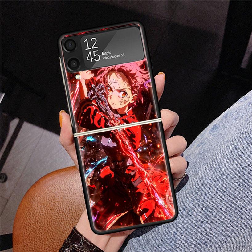 

Anime Sword Art Online SAO Phone Case For Samsung Z Flip 7 6 5 4 3 Galaxy ZFlip7 ZFlip6 ZFlip5 ZFlip4 ZFlip3 5G Print Cover Samsung Z Flip 6
