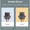 M16 Outdoor Waterproof Micro USB Connector Date Adapter Female Socket Panel Mount Jack Snap Lock with Dust Cap