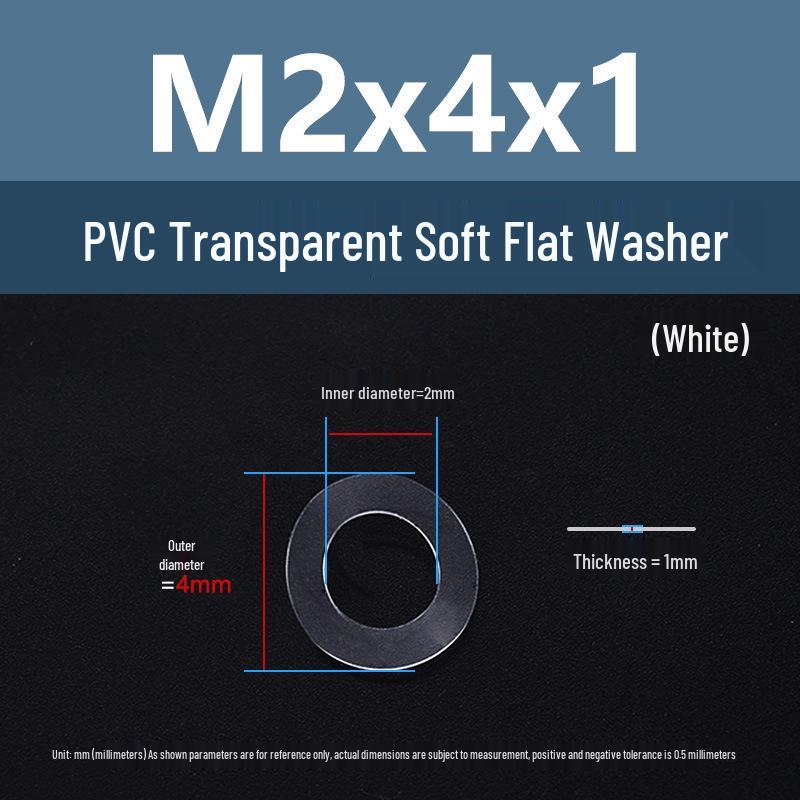 Yigu Transparent PVC Washer: Insulating Soft Rubber Gasket for Screws