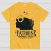 VINTAGE NATIONAL PARK Cotton Summer Casual Cool Loose T-Shirt