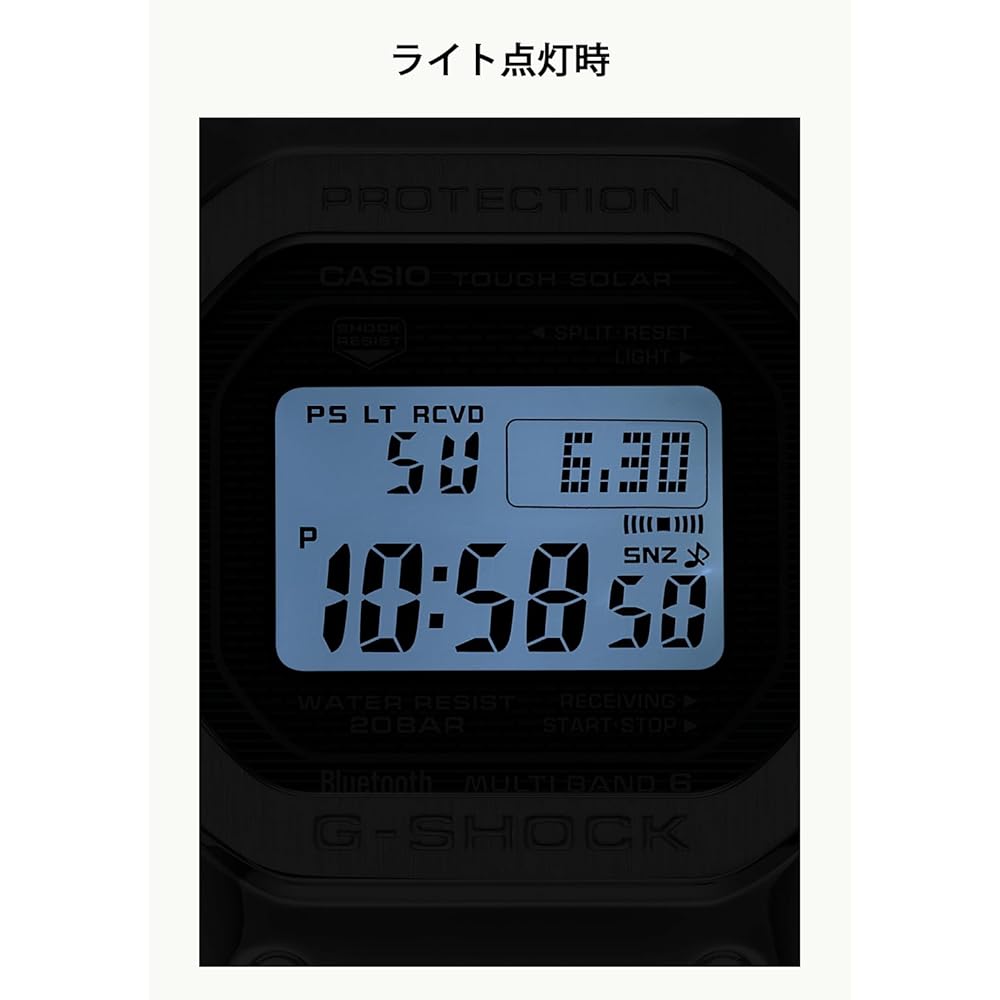 Casio G-Shock GMW-B5000D-3JF Full Metal Bluetooth Solar Watch Men's Silver