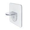 Enhanced No-Trace Adhesive 90° Corner Shelf Bracket for No-Drill Wardrobe Partition.