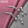 925 Sterling Silver Wedding Jewelry Bead Earrings