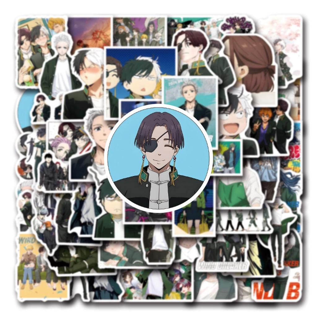 55 Anime WIND BREAKER Graffiti Aufkleber - DIY Dekoration für Laptops & Wasserflaschen