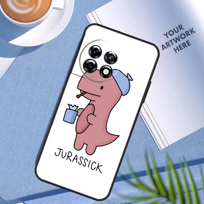 Fun Dinosaur Pattern Dino Case For OnePlus Nord N200 N100 Nord 3 2T CE 2 Lite OnePlus 12 11 10 Pro 10T 10R 12R Cover