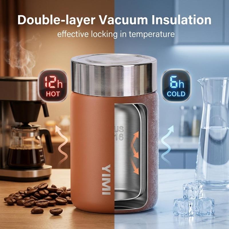 230ml Mini Stainless Steel 316 Thermos Mug Fashion Portable Pocket Vacuum Flask Coffee Tea Thermal Water Bottle Tumbler