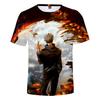 Summer Round Neck 3D Japanese Anime Jujutsu Kaisen Gojo Printed Top Fashionable Casual Short Sleeved Children's Boy T-shirts