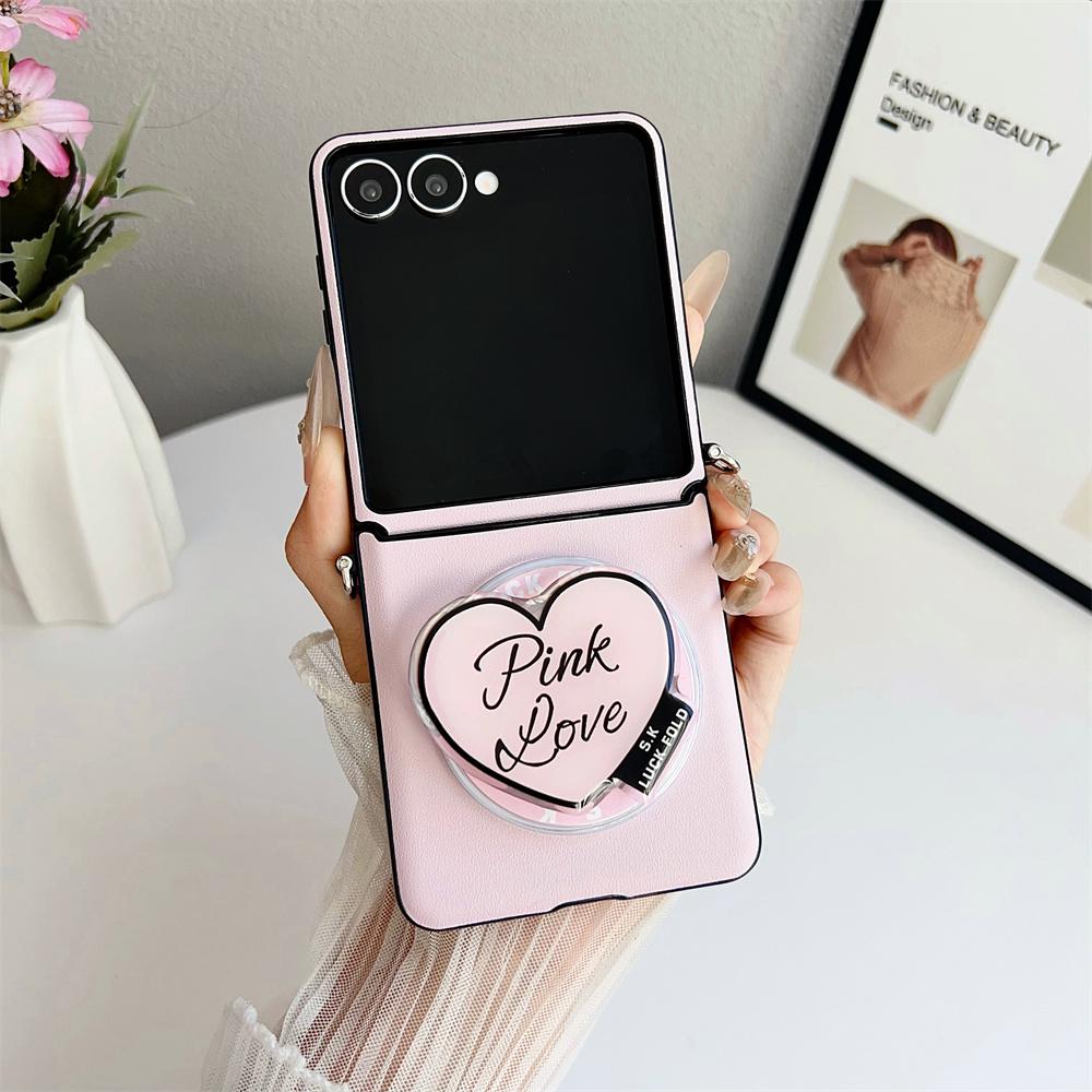 

Detachable Love Stand for Magsafe Magnetic Phone Case for Samsung Galaxy Flip7 Flip6 Z Flip 3 4 5 6 7 FE Protective Cover Galaxy Z Flip7 FE рожевий