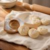 Professional Pierogi Maker Wooden Bao Bun Maker, Manual Dumpling Press Mold, Traditional Baozi Mold for Handmade Steamed Buns, Pastry Mould
