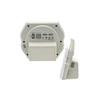 CASIO Alarm Clock, Radio-Controlled, Temperature and Humidity, Date, Day of the Week, Electronic Sound, Alarm, Snooze, Light, Silver, DQD-851J-8JF