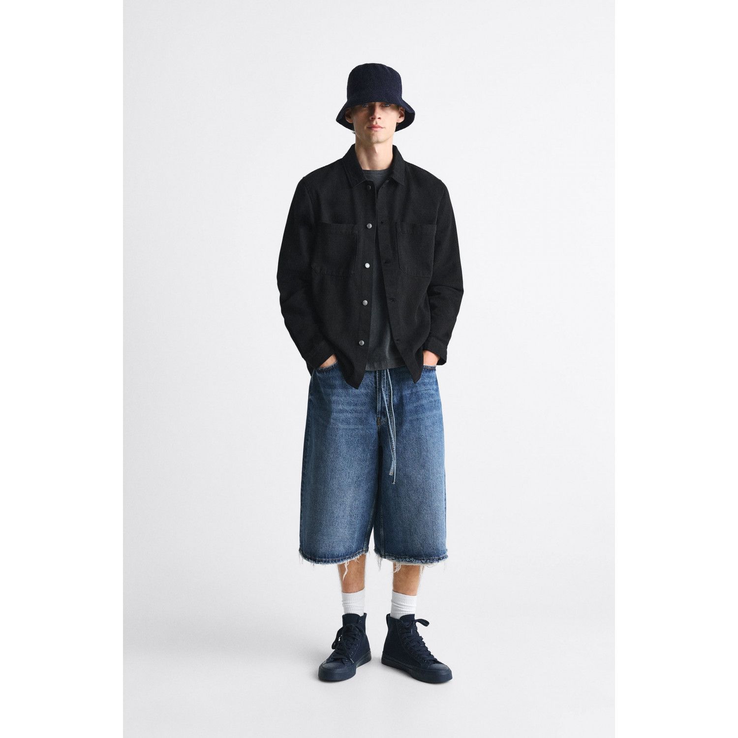 

COLOURED DENIM OVERSHIRT