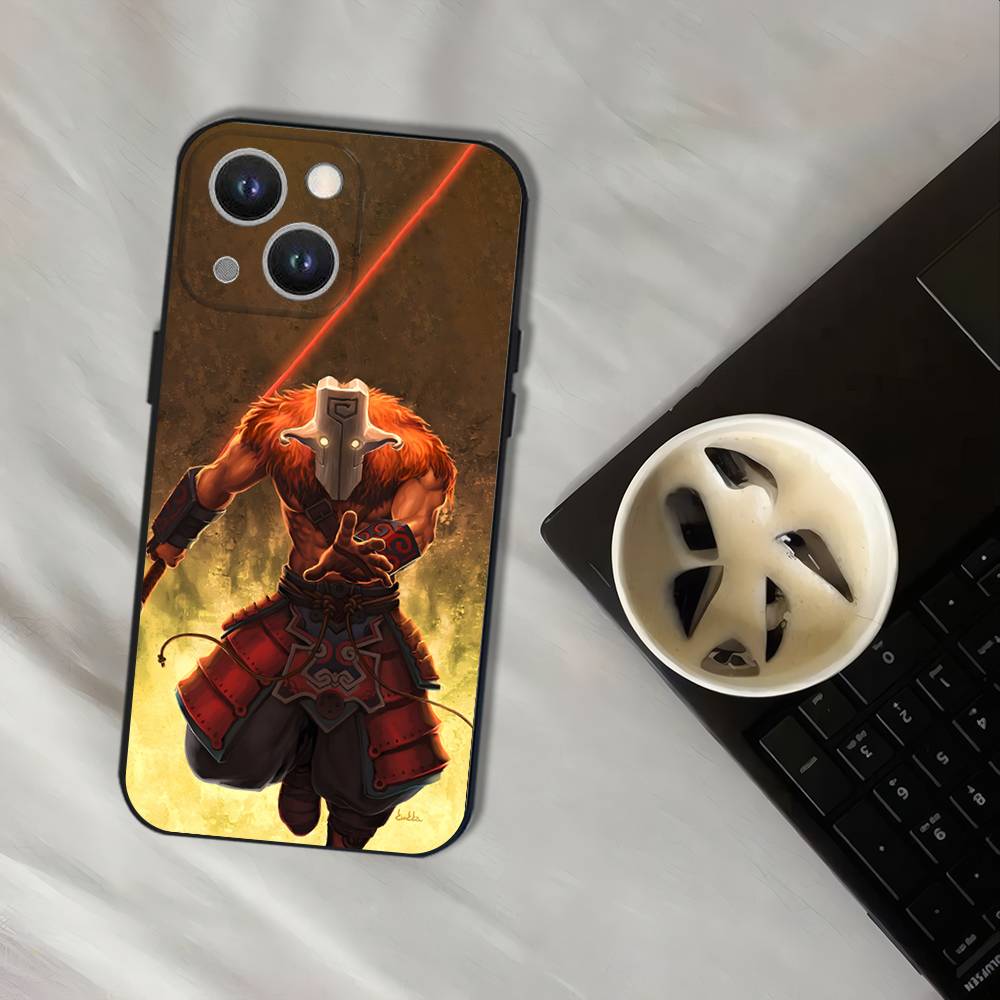 D-Dota 2 Cool Game Wear-resistant Phone Case For iPhone 17,16,15,14,13,12,11,Pro,XS,Max,XR,Plus,E,SE4,Mini Black Soft Cover