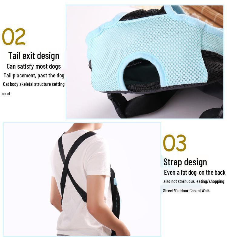 Portable Pet Carrier Bag: Front & Back Dog Backpack, Cat & Small Dog Transport Bag