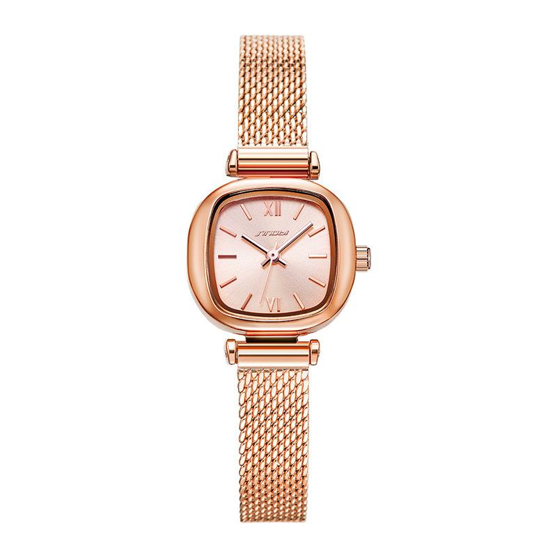 

Ladies Watch Women S Niche Sense Light Luxury Square Watch Milan Band Watch 9852