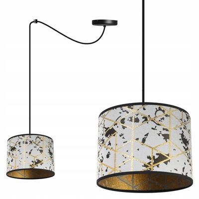 Ceiling Hanging Lamp, Golden Spider Pattern Lampshade