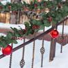 Plastic Holly Berry Garland Set 2 Pieces 94 49 inch Lifelike and Flexible Holiday Decoration for Home and Events