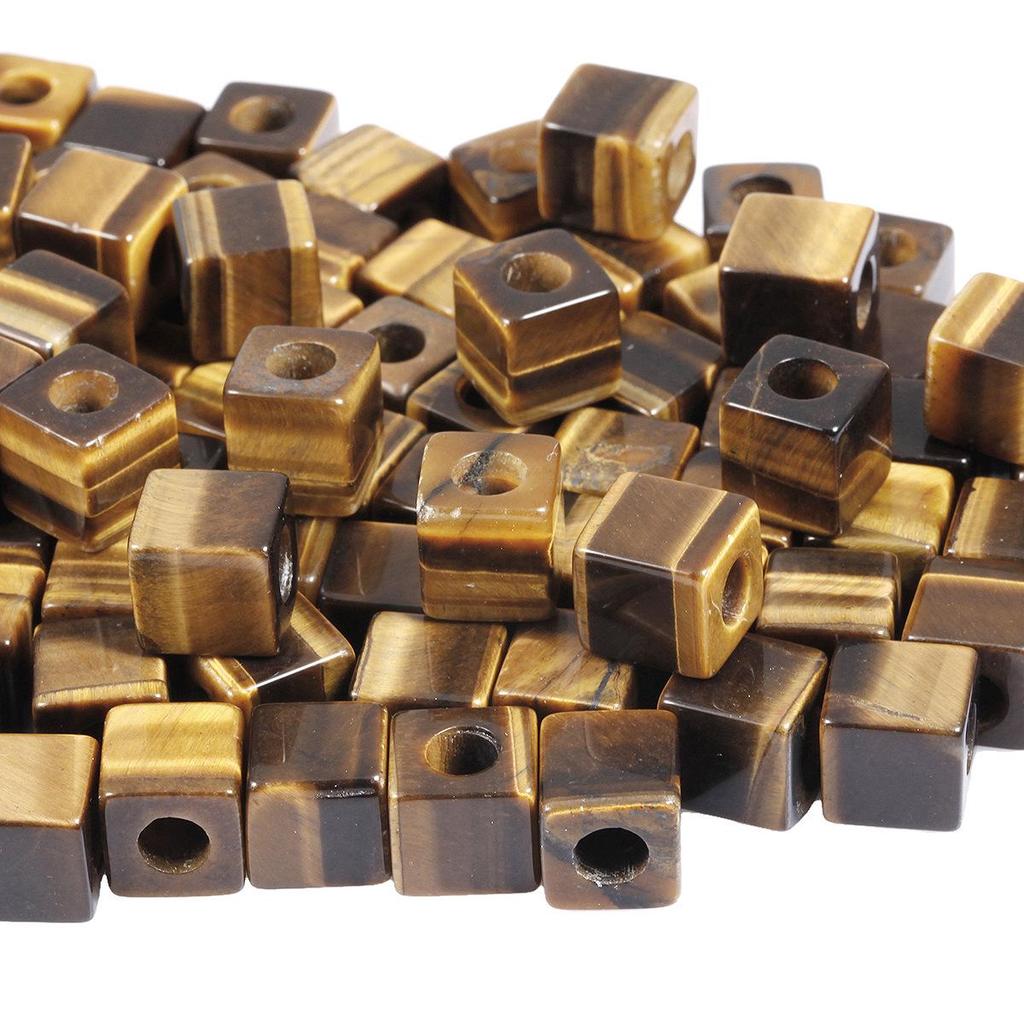 10mm Natural Crystal Raw Stone Cube Beads for DIY Jewelry & Clothing Accessories