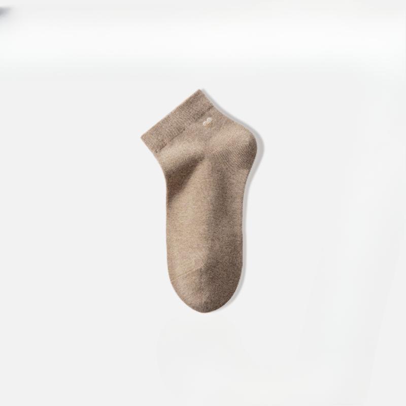 

Женские весенне-летние тонкие хлопковые новые бесшовные антибактериальные дезодорирующие носки «Любовная лодка» 1 pair хаки