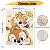 Disney Oil Painting DIY Digital Painting Chip and Dale Cute Cartoon HandPainted Wall Art for Living Room and Entryway.