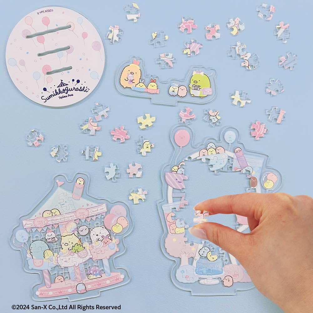 BEVERLY Puzzle X Acrylic Sumikkogurashi Acrylic Stand Pop Tapioka Park Puzzle To Assemble and Glue 68 Pieces [Jigsaw Stand] [New Display] [No