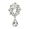 Elegant Water Drop Crystal Brooch - Versatile Diamond Pendant Pin for Clothing Accessories